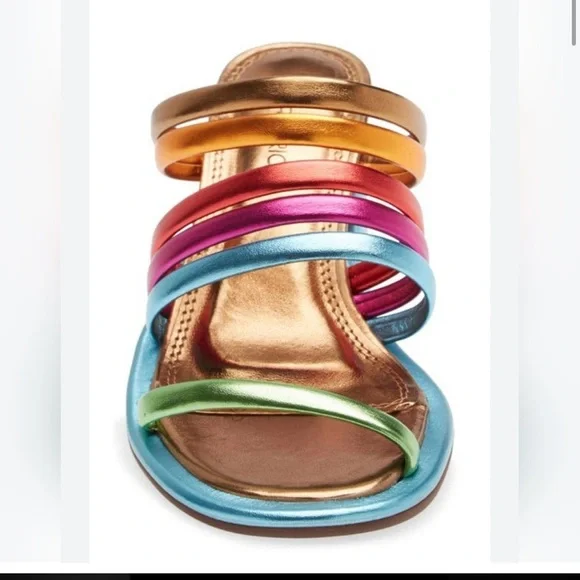 Farm Rio Luxury Rainbow Sandals - size 7 - Picture 2 of 8